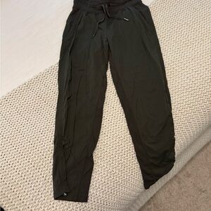 lululemon Green Joggers with Elastic Waistband and Drawstring